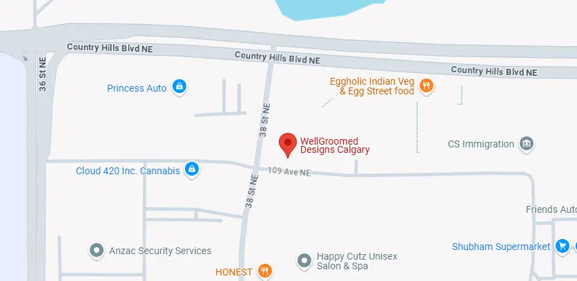 wellgroomed designs calgary location map
