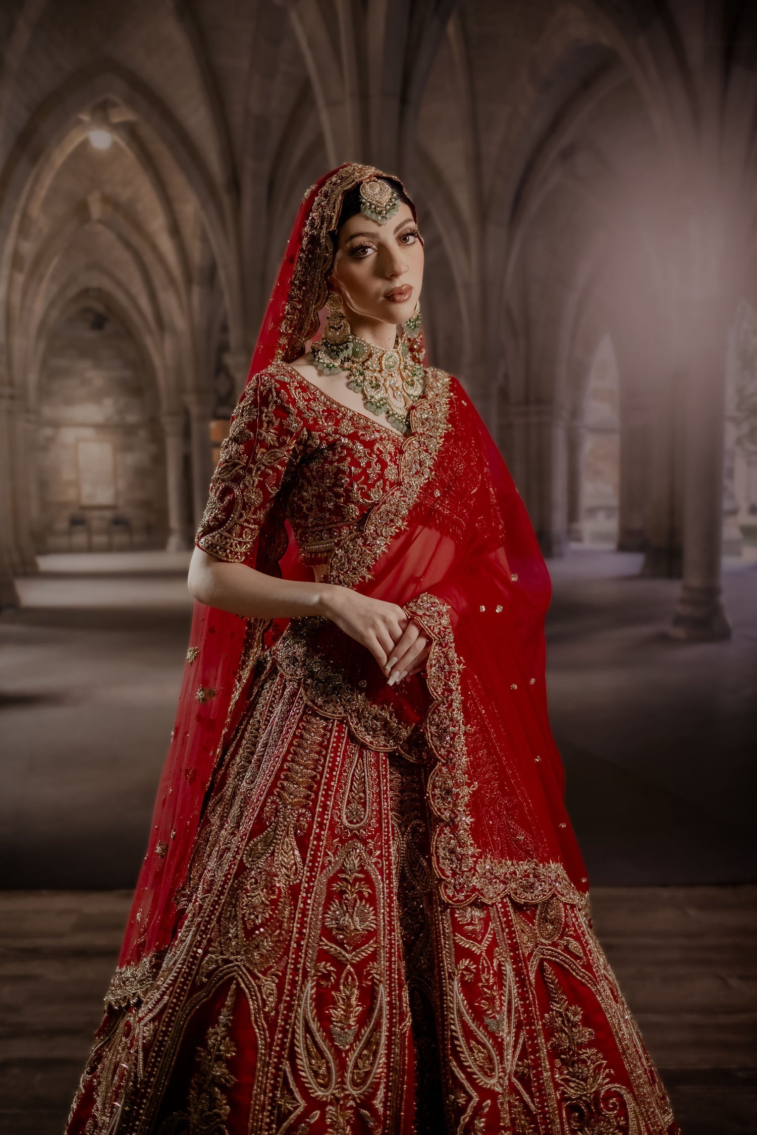 Red Bridal Lehenga