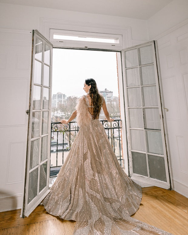 Veloura lehenga by WellGroomed