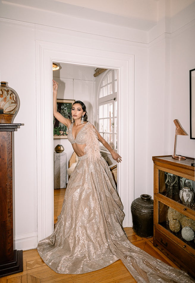 Veloura lehenga by WellGroomed