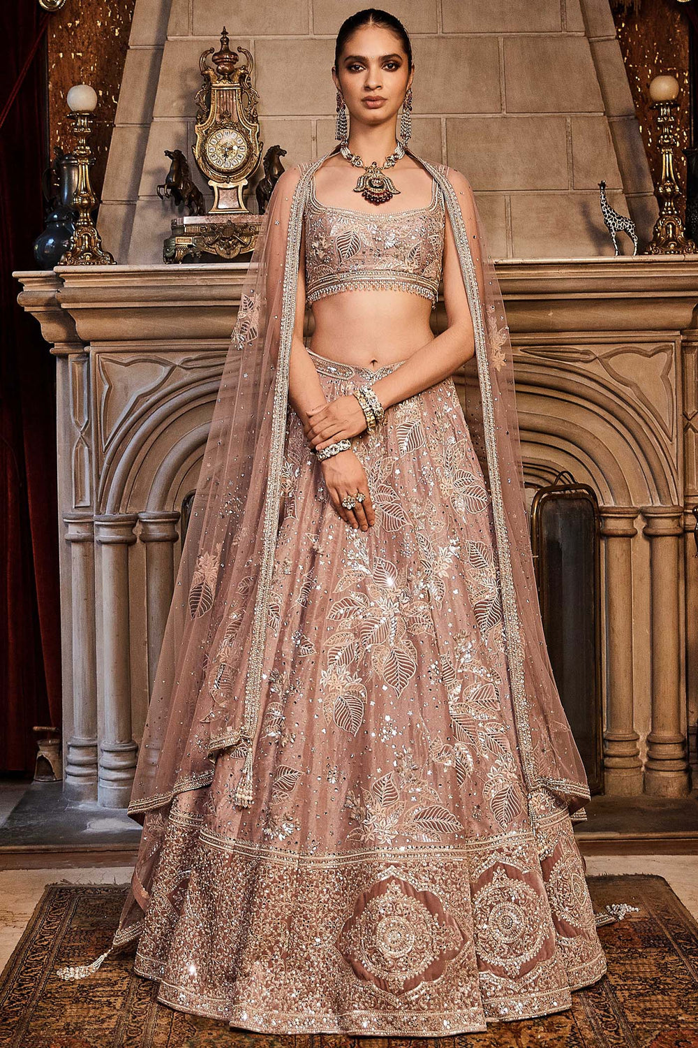French Rose South Asian wedding couture by WellGroomed