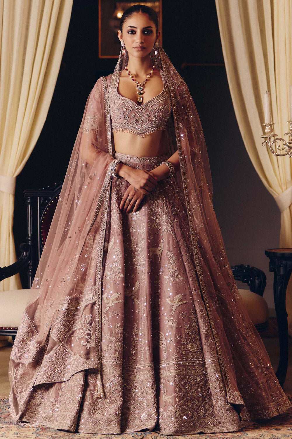 Desert Rose South Asian wedding couture by WellGroomed