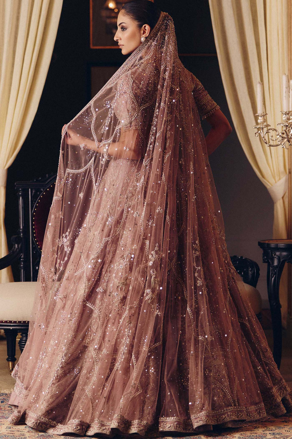 Desert Rose South Asian wedding couture by WellGroomed