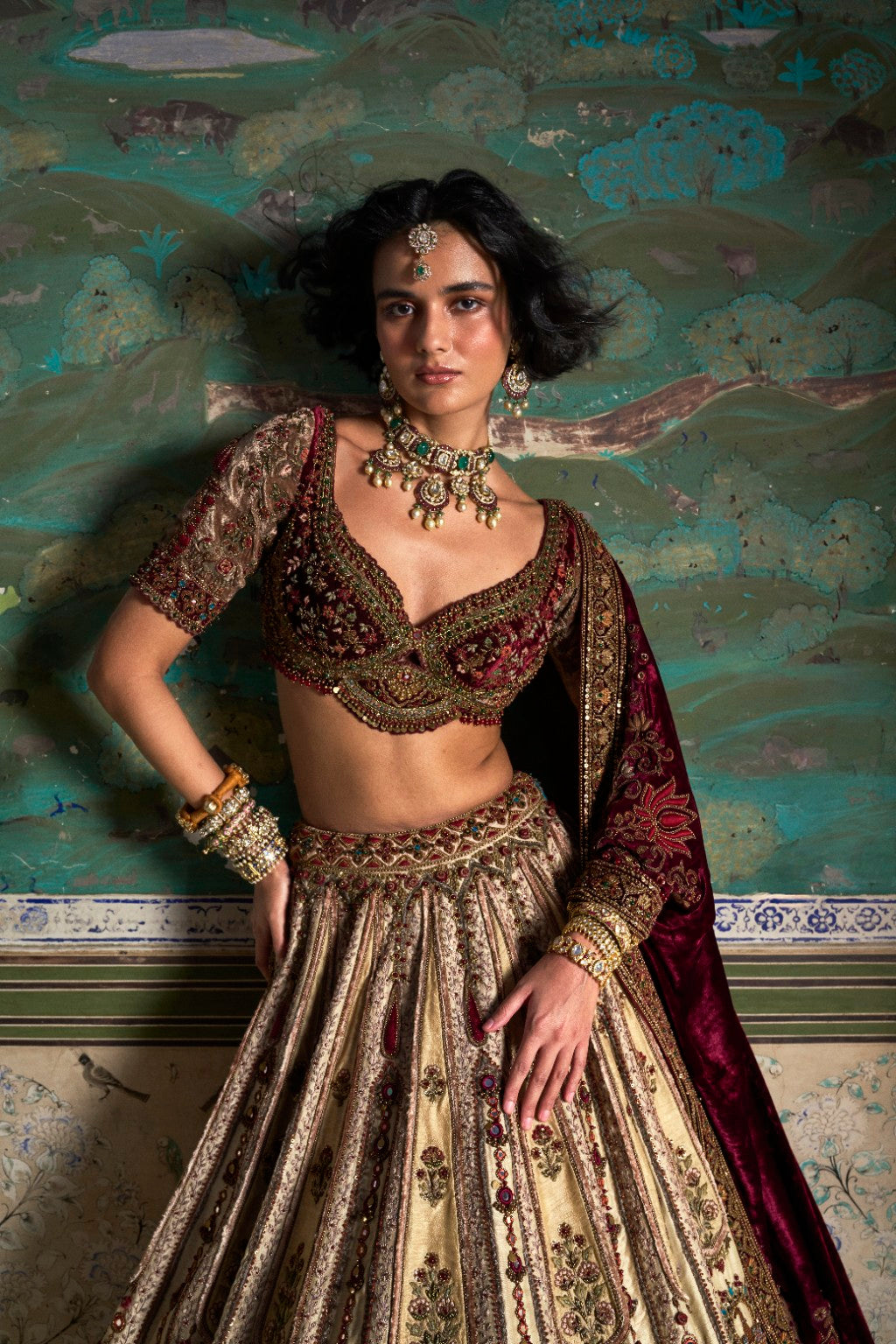 Aashni bridal lehenga campaign