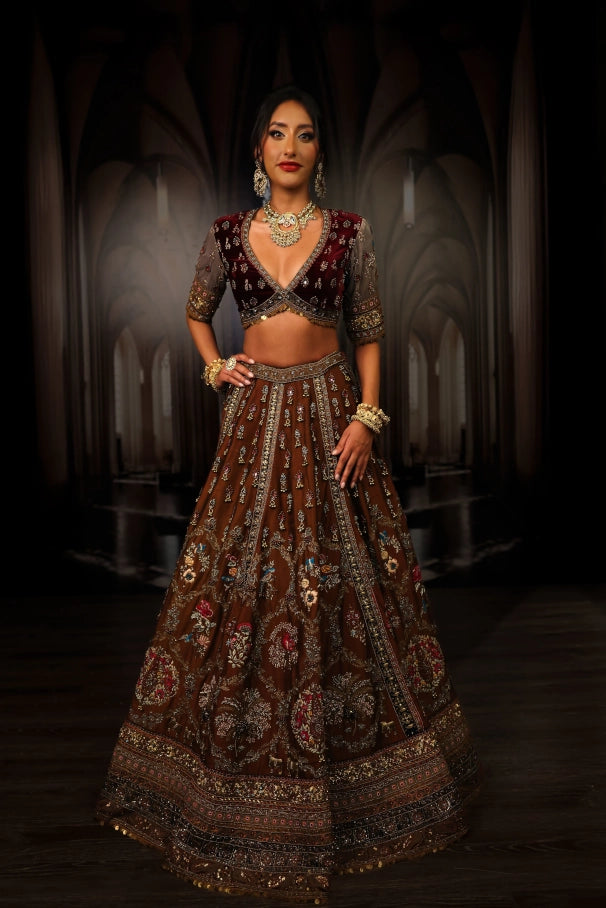 Luxury Indian Pink Bridal Lehenga in Houston